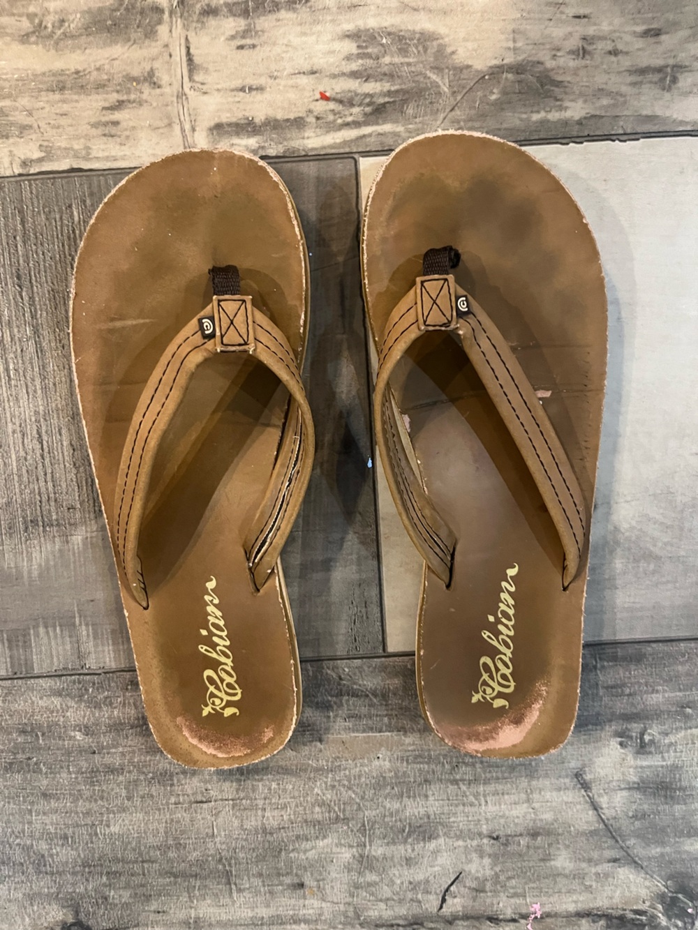 Cobian Women’s Size 8 Brown Tan Thong Flip Flop Sandals Comfort Beach Shoes